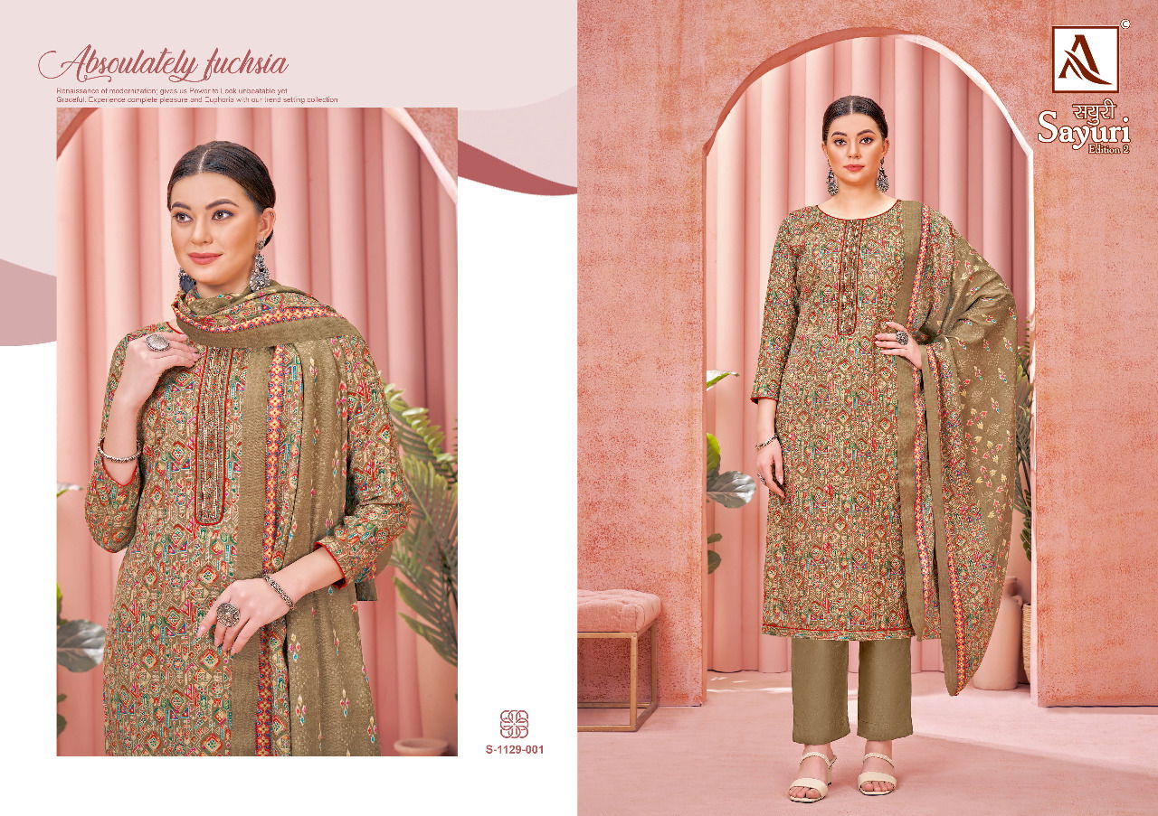 Alok Sayuri Edition 2 Pashmina Wholesale Dress Materials Collection
